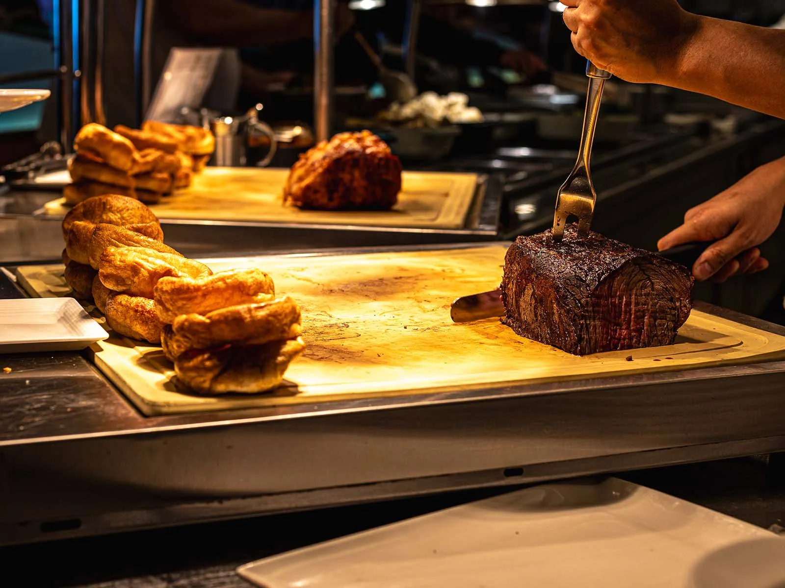 The carvery before a night at sea