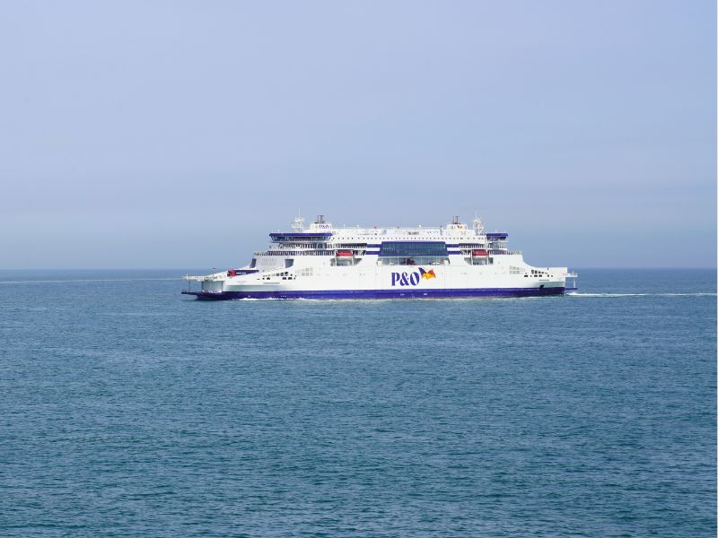 Ferry on the Dover to Calais crossing