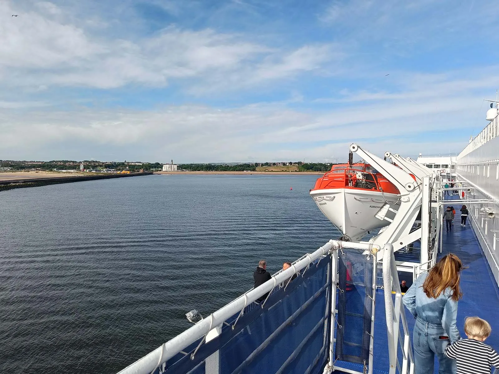 Sailing out of the Tyne; Belgium is a morning drive from IJmuiden